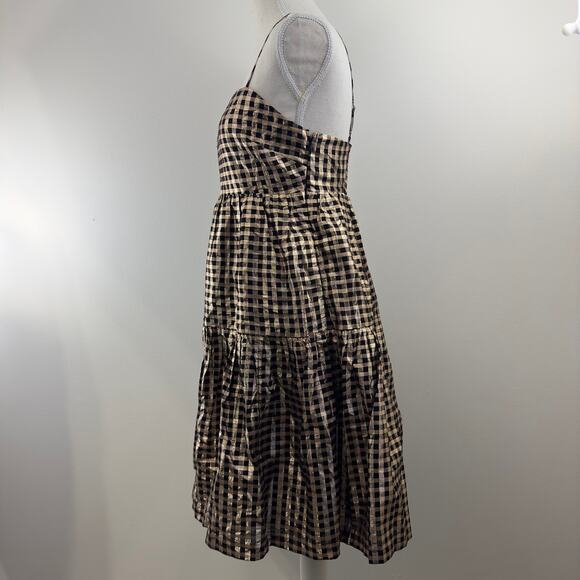 J.Crew Lurex black and gold Dress - Picture 5 of 12